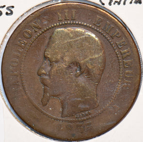 France 1855 B 10 Centimes Eagle animal 900604 combine shipping