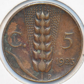 Italy 1923 R 5 Centesimi 151288 combine shipping
