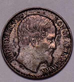 D0028 Danish West Indies 1859  3 Cents  combine shipping