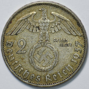 Germany 1937 2 Mark Eagle animal 193442 combine shipping