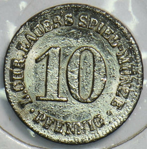 Germany 1900 ~30 10 Pfennig Spiel Marke 152832 combine shipping