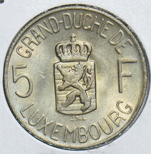 Luxembourg 1962 5 Francs 198875 combine shipping