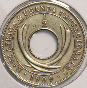 East Africa 1909 1/2 Cent Uganda E0131 combine shipping