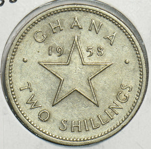 Ghana 1958 2 Shillings 153319 combine shipping