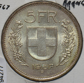 Switzerland 1967 5 Francs 294277 combine shipping