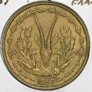 West African States 1957 25 Francs Gazelle animal Togo 152659 combine shipping