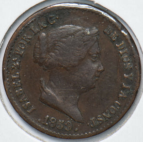 Spain 1859 10 Cent de Real 902498 combine shipping