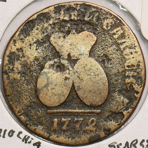 Moldova 1772 1 Para - 3 Dengas Russia For Moldova and Wallachia M0376 combine sh