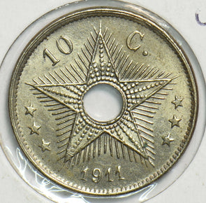 Belgium Congo 1911 10 Centimes UNC 298550 combine shipping