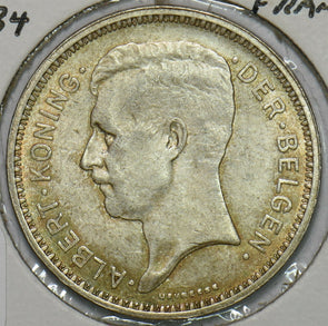Belgium 1934 20 Francs 240320 combine shipping