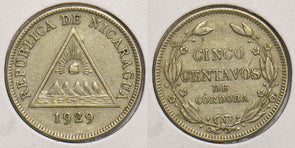 Nicaragua 1929 5 Centavos 199077 combine shipping