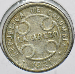 Colombia 1921 RH 2 Centavos 240424 combine shipping
