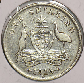 Australia 1916 M Shilling 199007 combine shipping