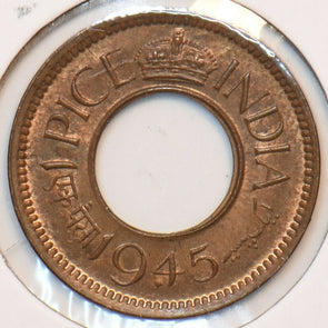India British 1945 Pice 295536 combine shipping