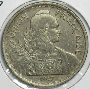 French Indo China 1947 Piastre 298066 combine shipping