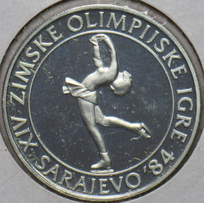 Yugoslavia 1983 100 Dinara proof Winter Olympics 296647 combine shipping
