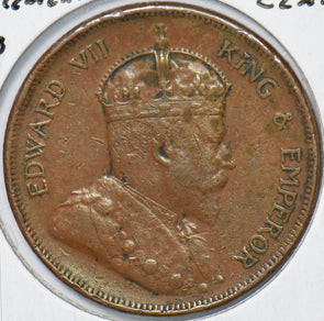 Straits Settlements 1908 Cent  291069 combine shipping