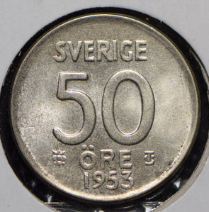 Sweden 1953 50 Ore  290138 combine shipping