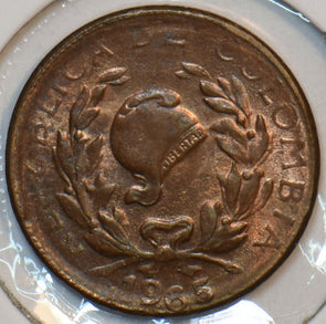 Colombia 1965 Centavo 152185 combine shipping