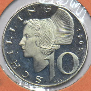 Austria 1964 10 Schilling proof 292789 combine shipping