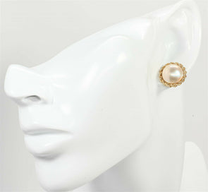 Mabe Pearl 14K Gold Earrings EG0008