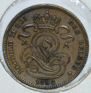 Belgium 1902 1 Centime Lion animal  290363 combine shipping