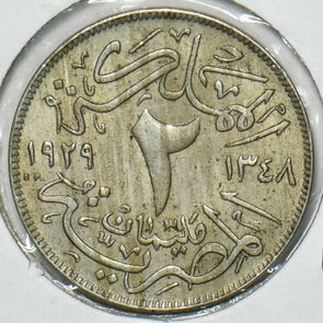 Egypt 1929 1348AH 2 Milliemes 240416 combine shipping