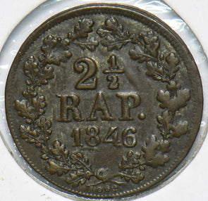 Swiss Cantons 1846 BEL 2 1/2 Rappen 490312 combine shipping