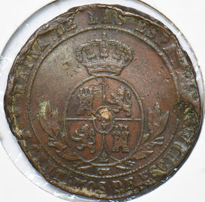 Spain 1868 Centimo Lion animal 193265 combine shipping