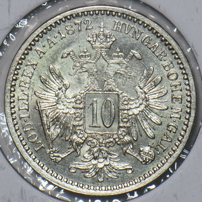 Austria 1872 10 Kreuzer Eagle animal 194881 combine shipping