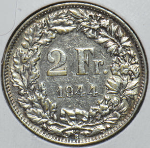 Switzerland 1944 2 Francs 194644 combine shipping