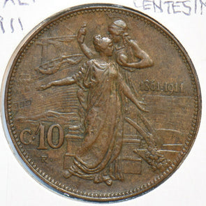 Italy 1911 10 Centesimi 295690 combine shipping