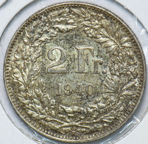 Switzerland 1940 2 Francs 240032 combine shipping