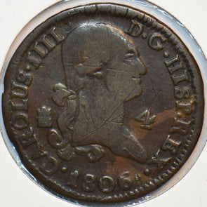 Spain 1806 4 Maravedis 294856 combine shipping