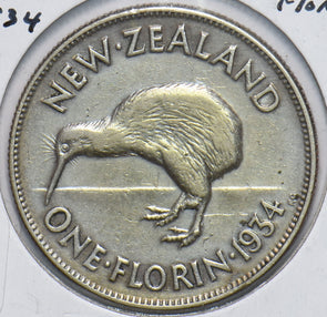 New Zealand 1934 Florin Kiwi Bird animal 293547 combine shipping