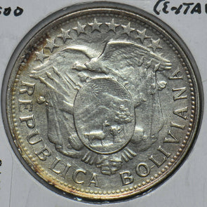 Bolivia 1900 50 Centavos Condor animal 490775 combine shipping