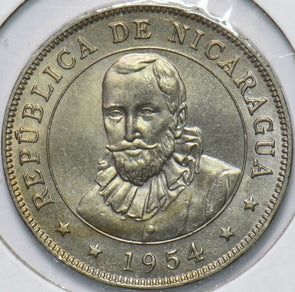 Nicaragua 1954 50 Centavos 192276 combine shipping