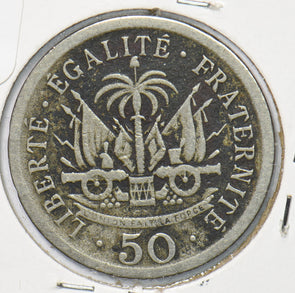 Haiti 1908 50 Centimes 901517 combine shipping
