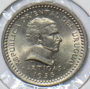 Uruguay 1953 Centesimo 295903 combine shipping
