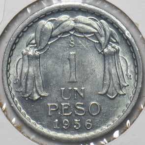Chile 1956 Peso BU 193672 combine shipping