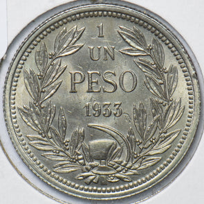 Chile 1933 Peso (Defiant) Condor animal 150599 combine shipping