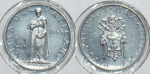 Vatican 1953 Lire Ch BU 198657 combine shipping