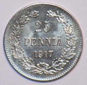 Finland 1917 25 Pennia Eagle animal 294562 combine shipping