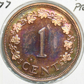 Malta 1977 Cent Proof 197679 combine shipping