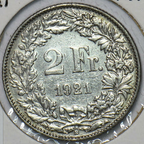 Switzerland 1921 2 Francs 151163 combine shipping