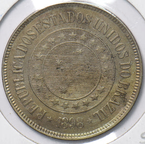 Brazil 1898 200 Reis UNC 293835 combine shipping
