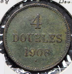 Guernsey 1908 4 Doubles  150107 combine shipping