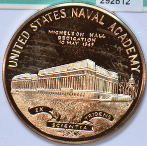 1873 U.S Naval Acadmy Michelson Hall Dedication Coin-Medal 292812 combine ship