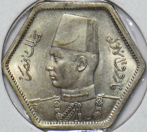 Egypt 1944 AH 1363 2 Piastres 296649 combine shipping