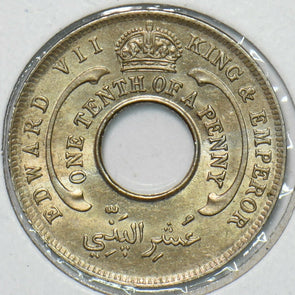 British West Africa 1909 1/10 Penny 240406 combine shipping